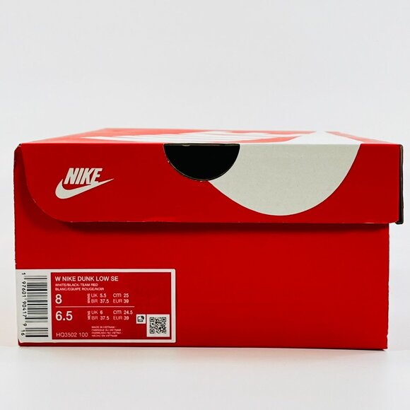 Nike Women's Dunk Low SE 'White Black' HQ3502-100 Multi Size - Picture 10 of 13